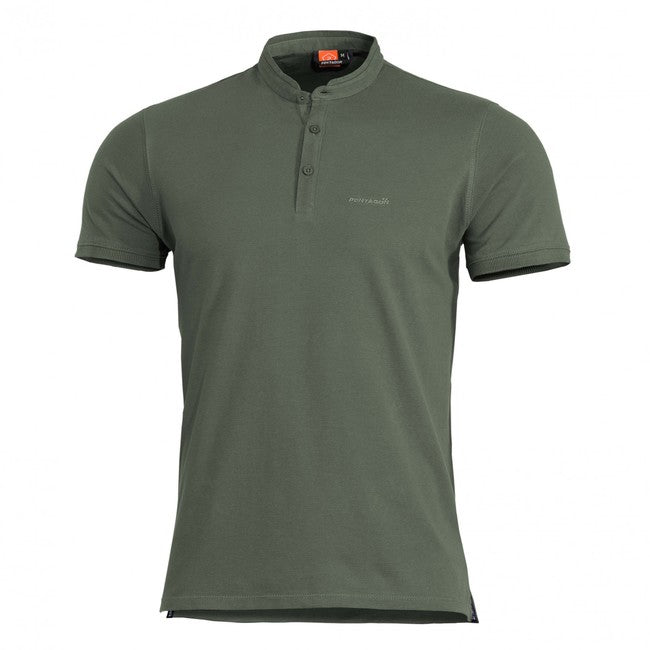 Pentagon Levantes Henley T-Shirt, Camo Green