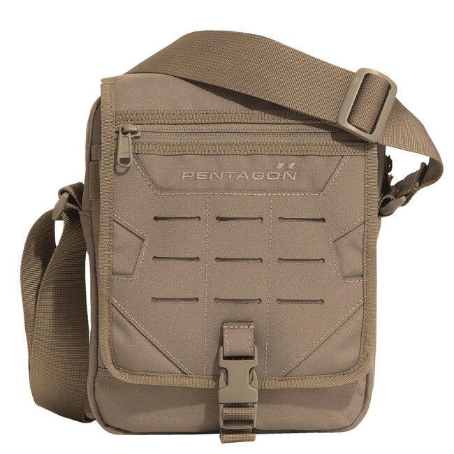 Pentagon Messenger Shoulder Bag, Coyote