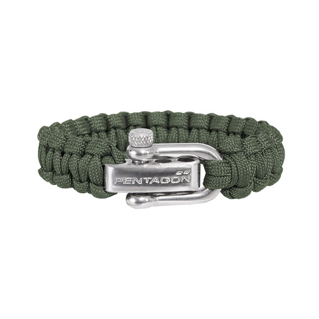Pentagon Paracord Bracelet, Green
