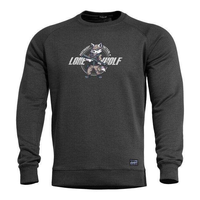 Pentagon Lone Wolf Men's Sweatshirt, Black