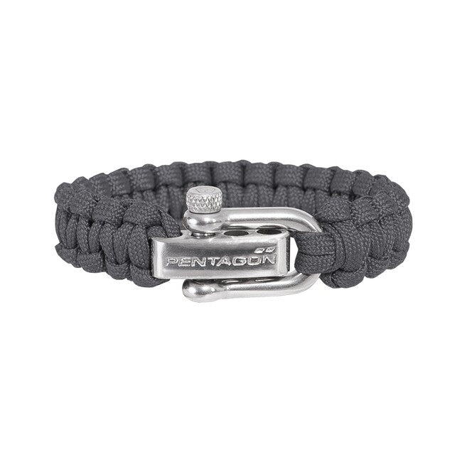 Pentagon Paracord Bracelet 2.0, Grey