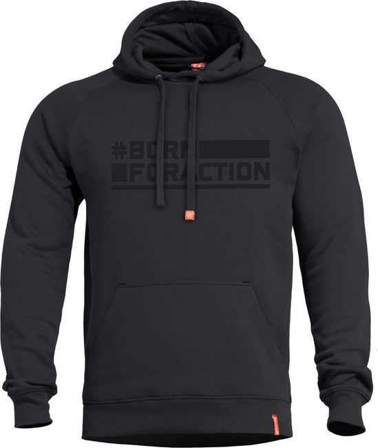 Pentagon Born For Action Hoodie, Black
