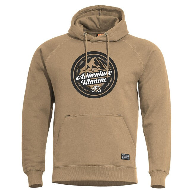 Pentagon Adventure Maniac Hoodie, Tan Brown