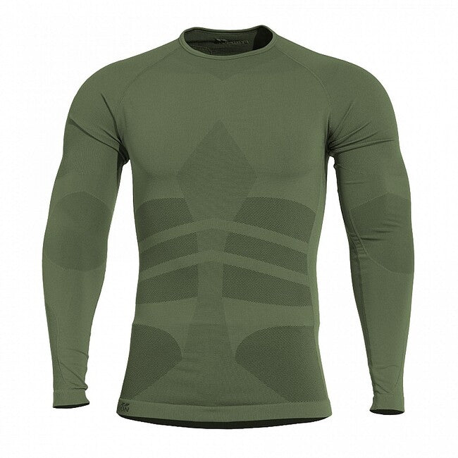 Pentagon Plexis Long Sleeve Shirt, Camo Green