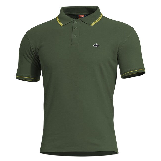 Pentagon Aniketos Stripes Polo Shirt, Green