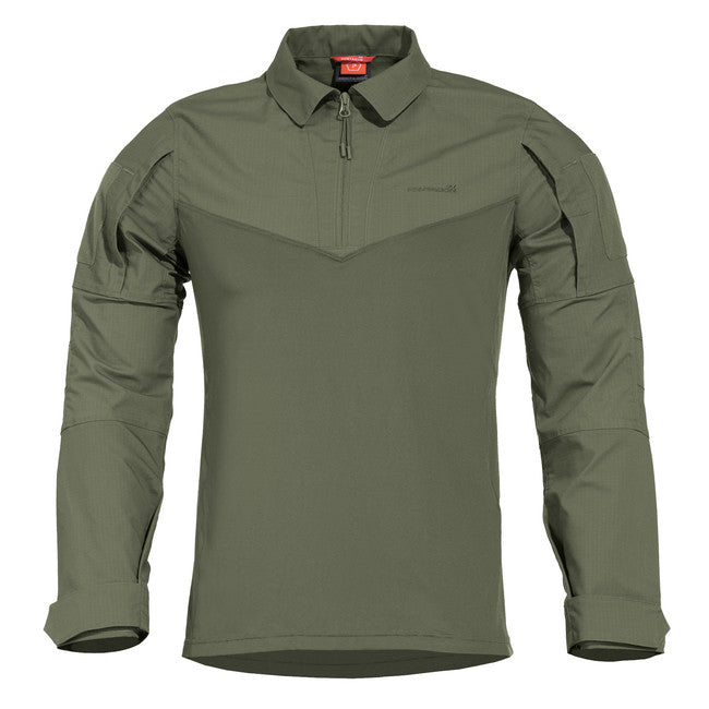 Pentagon Ranger Tactical Long Sleeve Shirt, Camo Green