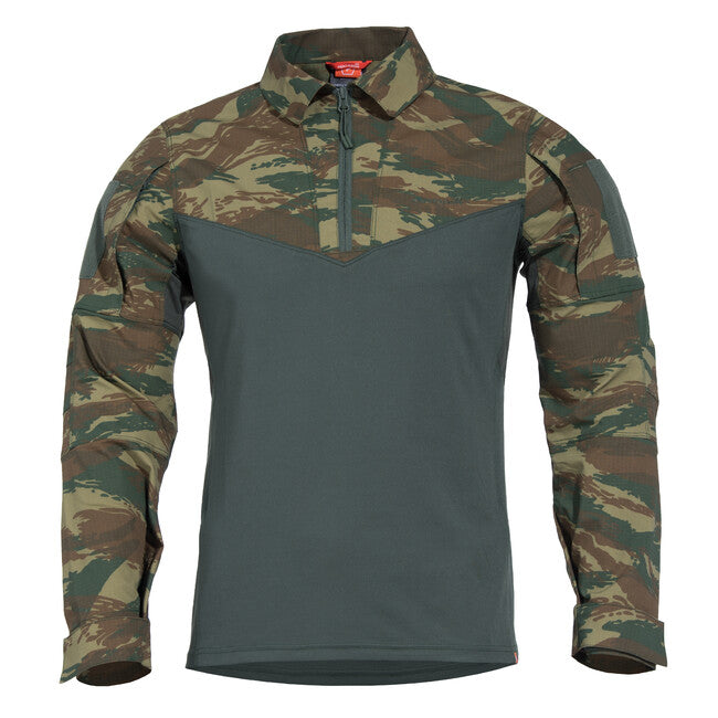 Pentagon Ranger Tactical Long Sleeve Shirt, Green Camo