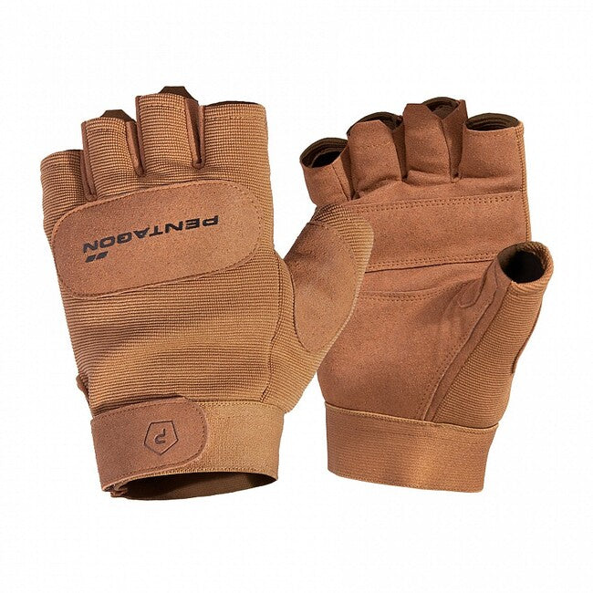 Pentagon Duty Mechanic Fingerless Gloves, Coyote