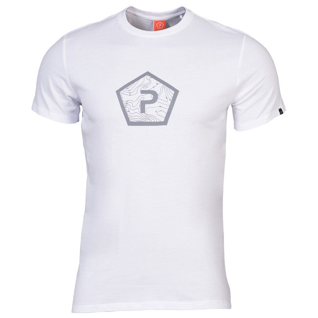 Pentagon Shape T-Shirt, White