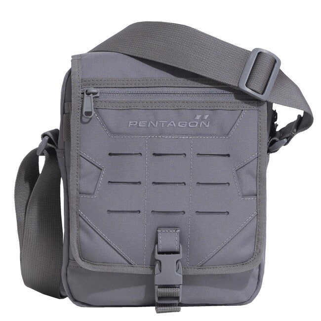 Pentagon Messenger Sling Shoulder Bag, Grey
