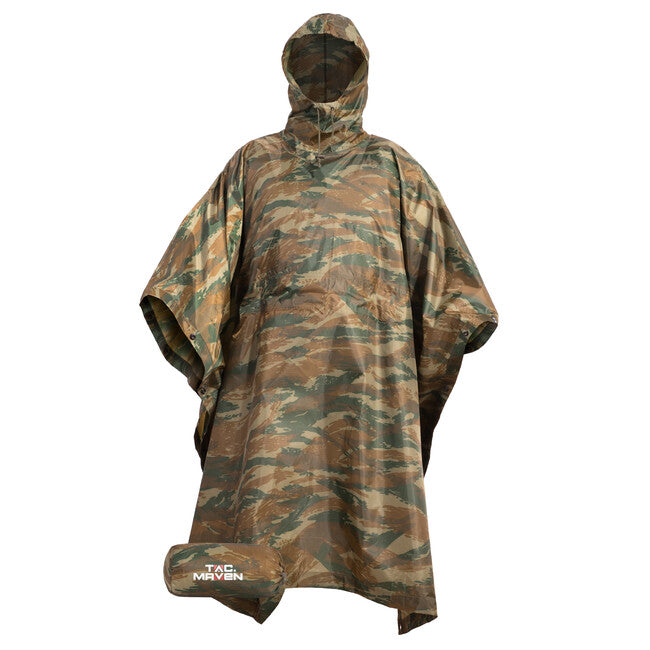 Pentagon Thunder Rip-Stop Poncho, Gray Camo