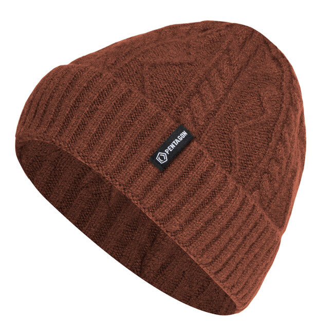 Pentagon Yukon Winter Beanie, Maroon Red