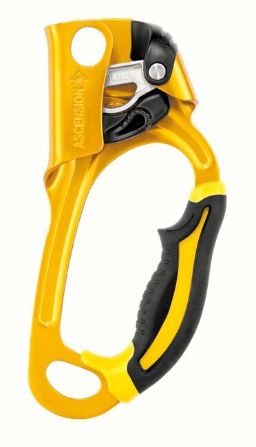 Petzl Ascension Rope Clamp, Right, Yellow