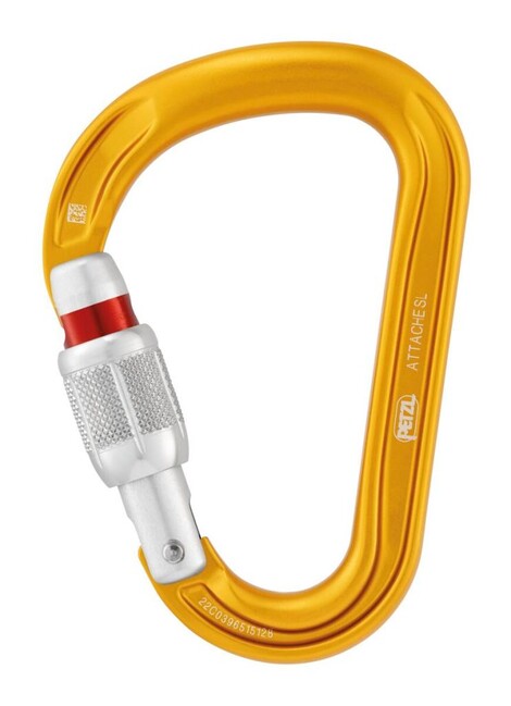 Petzl Attache HMS Carabiner, Yellow