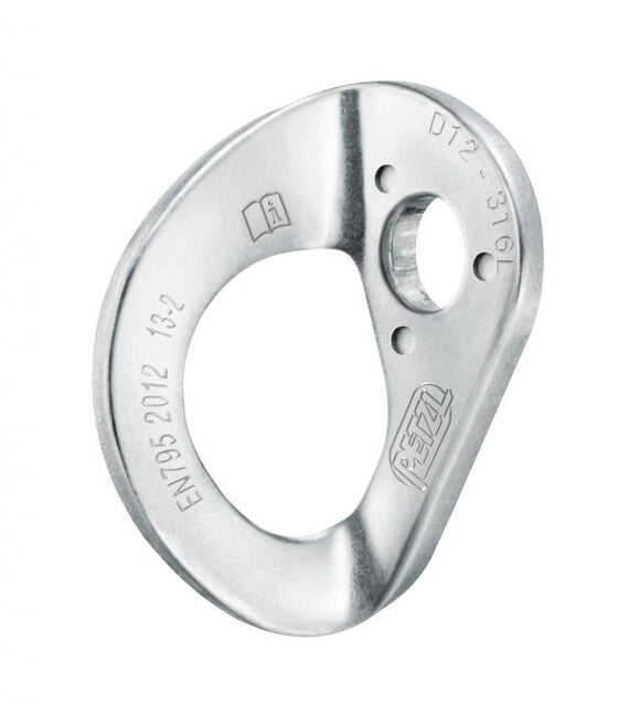 Petzl Coeur Stainless 12mm Carabiner, Stainless Steel