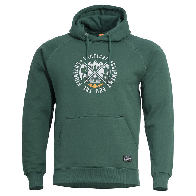 Pentagon Phaeton Hood Men's Hoodie "Pioneers", SpringBok Green