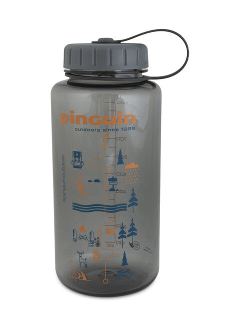 Pinguin fľaša Tritan Fat Bottle 1.0L 2020, sivá