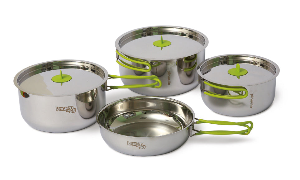 Pinguin Trio Camping Cookset Steel S (18/16/14)