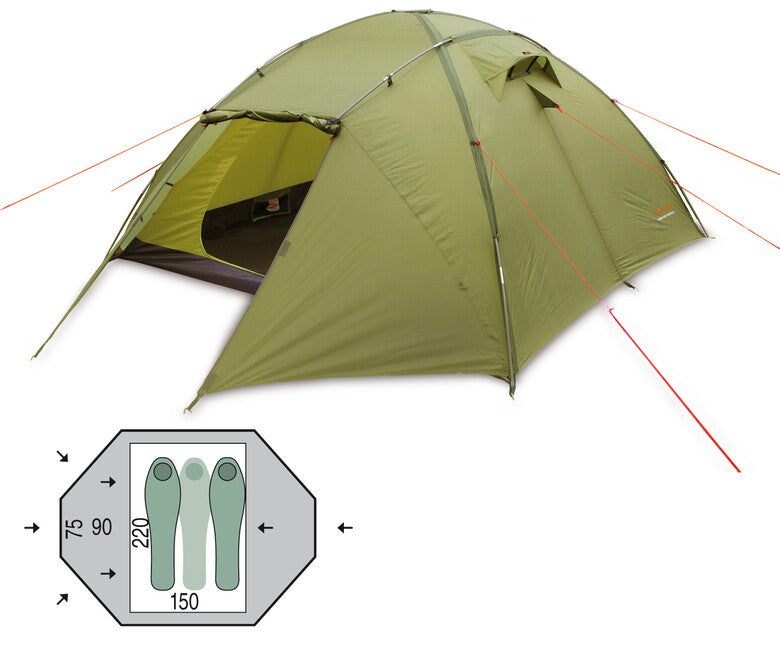 Pinguin Tornado 2 Tent, Green