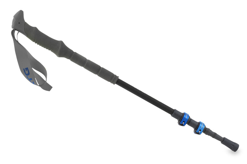 Pinguin Carbon FL Foam Trekking Poles, Carbon/Blue