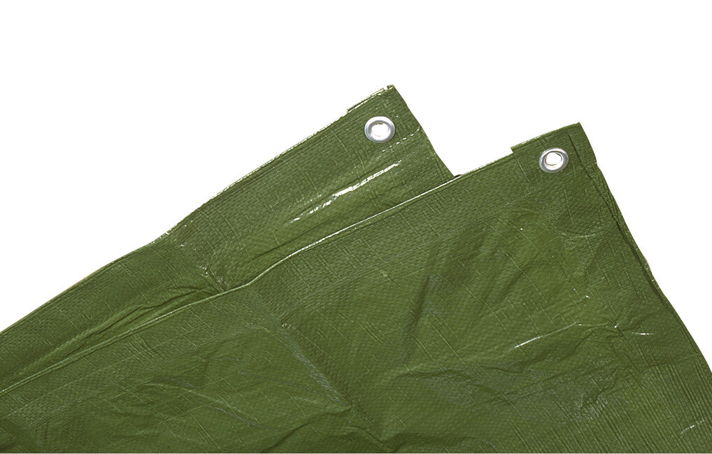 Heavy-Duty Tarp with Aluminum Grommets and Reinforced Hem, 4 x 5 m