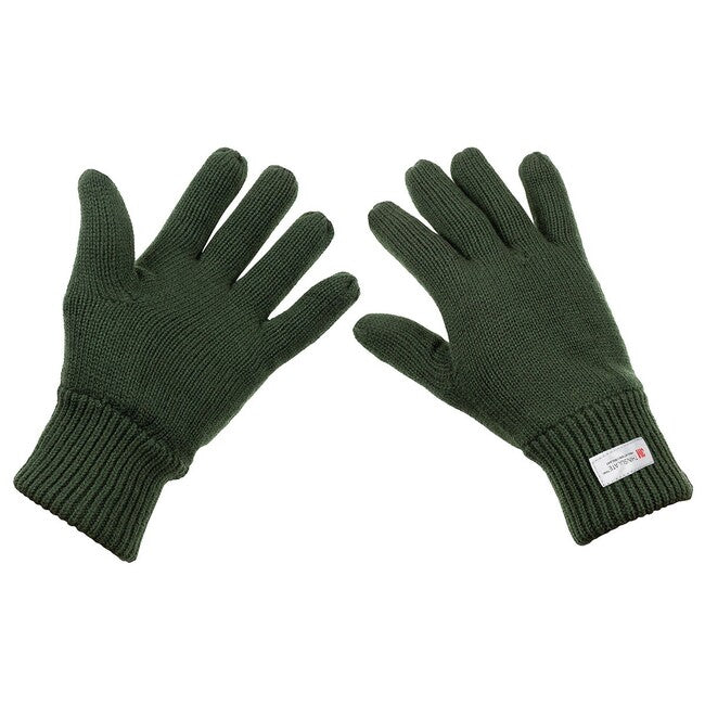 MFH Knitted Gloves with 3M™ Thinsulate™ Insulation, OD Green