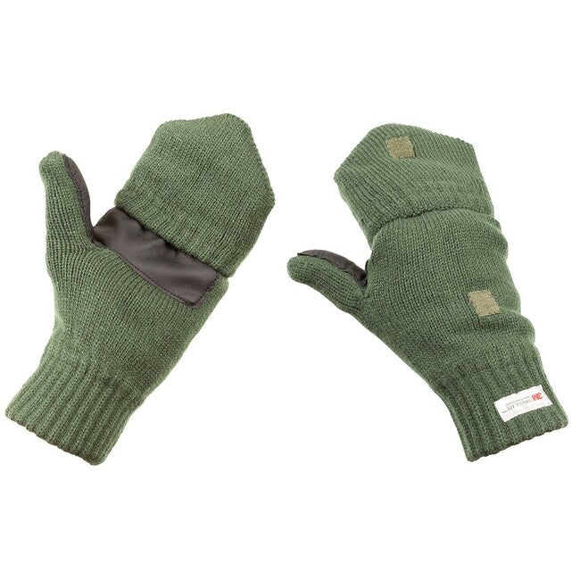 MFH Knitted Gloves with 3M™ Thinsulate™ Insulation, OD Green