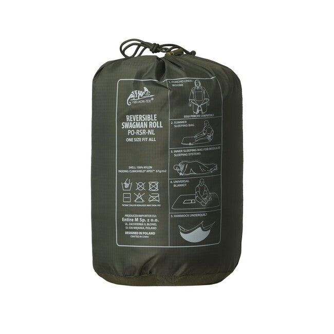 Helikon-Tex SWAGMAN ROLL Reversible Poncho, Mitchell Camo Leaf / Mitchell Camo Clouds