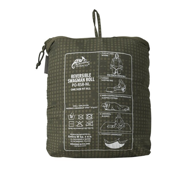 Helikon-Tex SWAGMAN ROLL Reversible Poncho, Mitchell Camo Leaf / Mitchell Camo Clouds