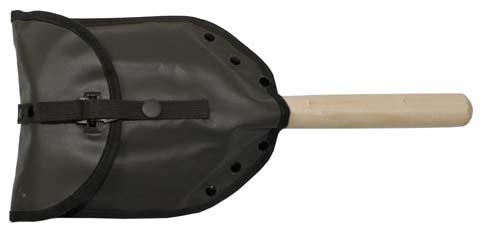 MFH Field Folding Shovel with Wooden Handle, 61cm