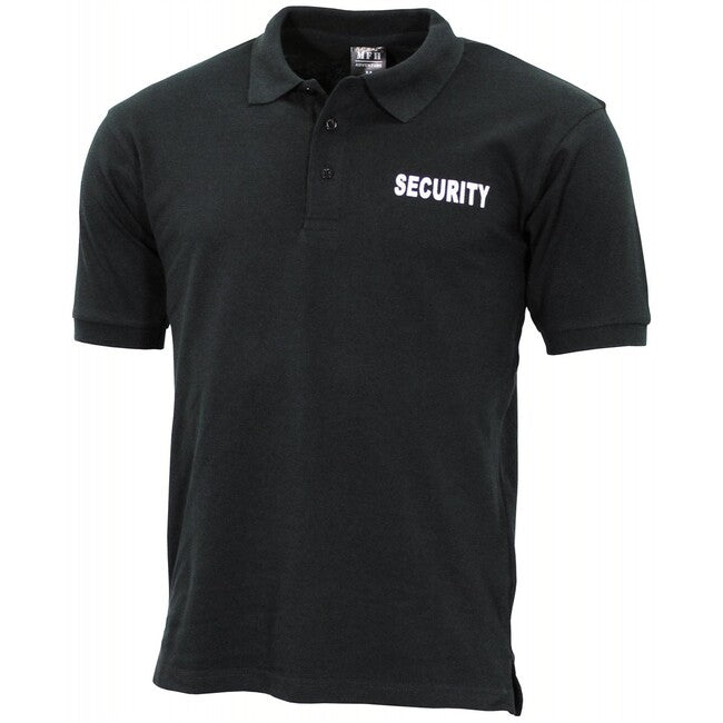 MFH Security Polo Shirt, Black