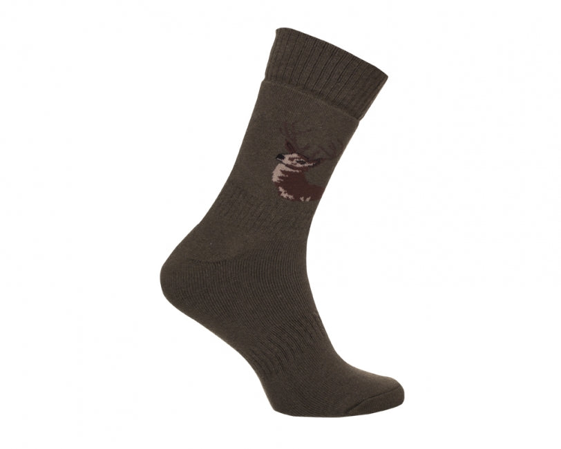 O&T Hunting Mid-Calf Socks 3-Pack, Olive