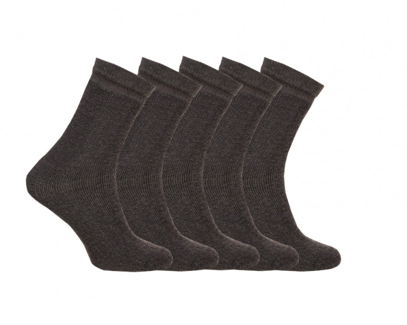O&T Work Socks 5 Pack, Olive