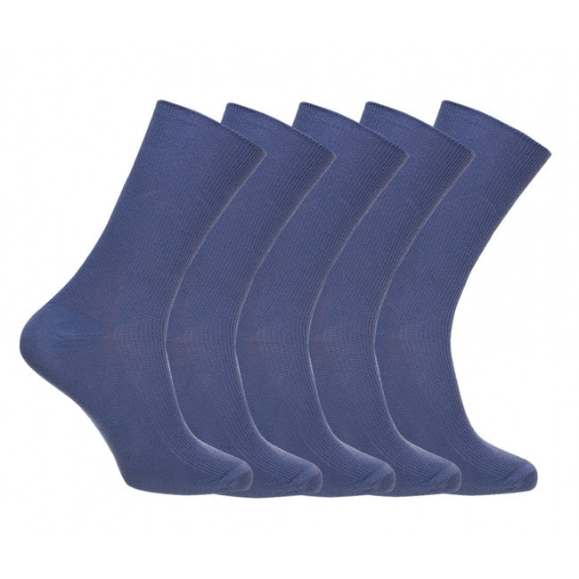 O&T Medical Socks 5 Pairs, Navy Blue