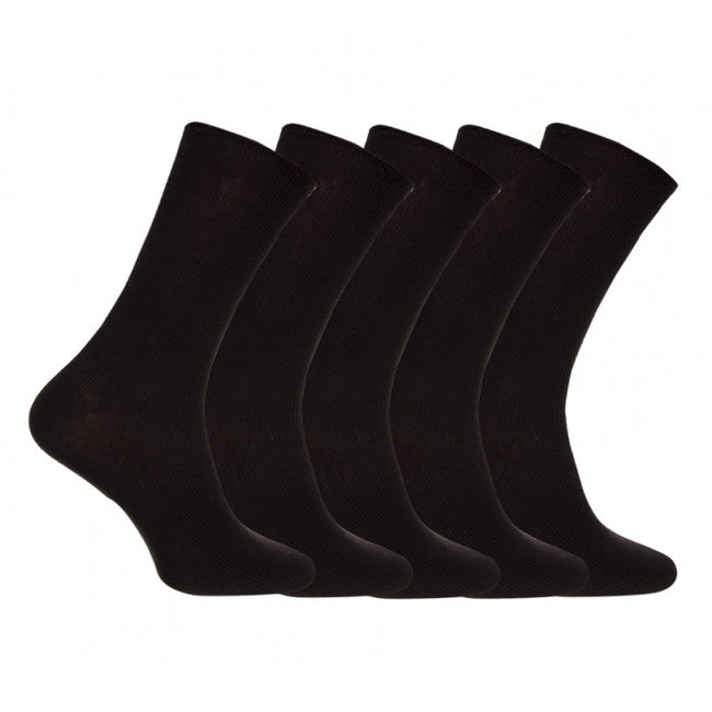 O&T Health Socks 5 Pairs, Black