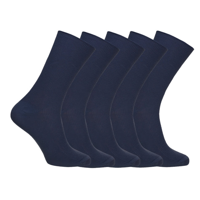 O&T Medical Socks 5 Pairs, Navy Blue