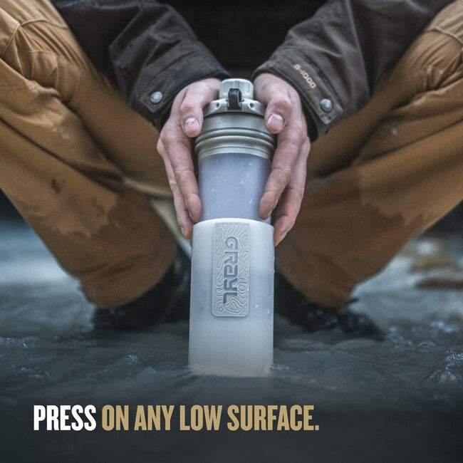 GRAYL GeoPress Water Filter Bottle 710ml, Alpine White