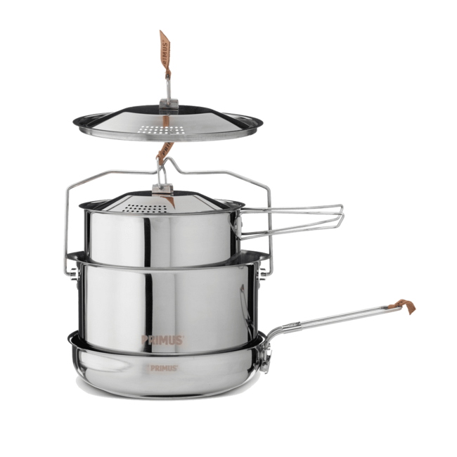 PRIMUS CampFire Stainless Steel Cooking Set, Large