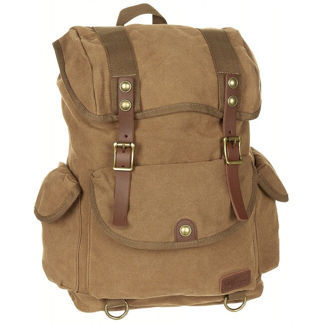 Pure Trash PT Canvas Backpack, Brown