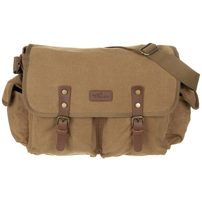 Pure Trash PT Canvas Shoulder Bag, Brown