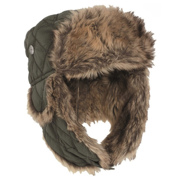 Mil-Tec Rabbit Pouch, Olive with Clip, Tan Interior