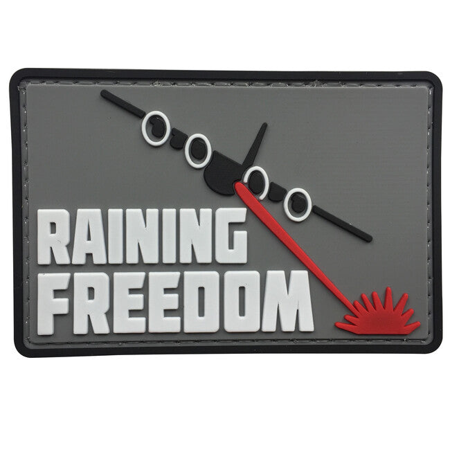 WARAGOD Raining Freedom PVC Patch, Red