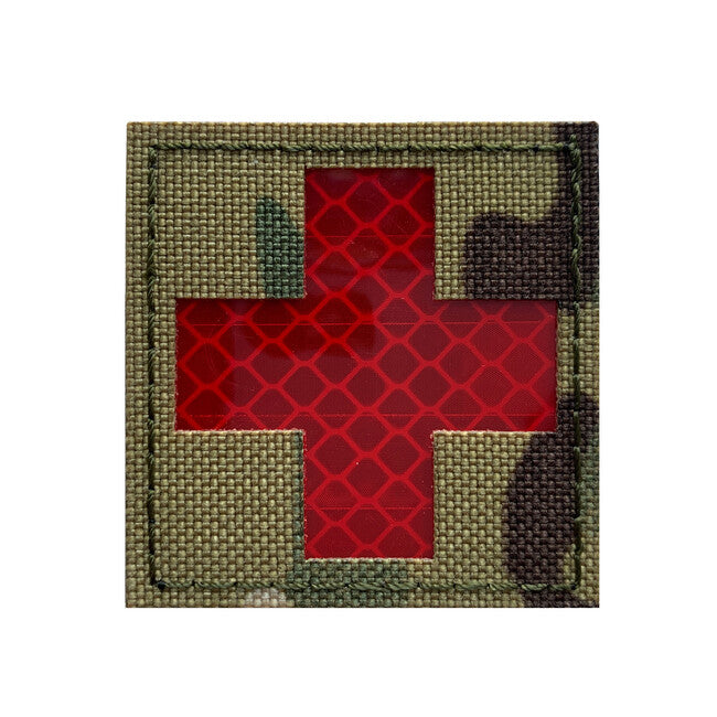 WARAGOD Reflective Fabric Cross Medic Patch Multicam