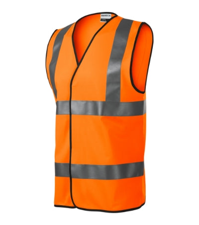 Rimeck HV Bright Reflective Safety Vest, Fluorescent Orange