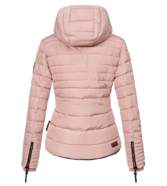 Marikoo Amber Women's Winter Jacket with Hood, Rose