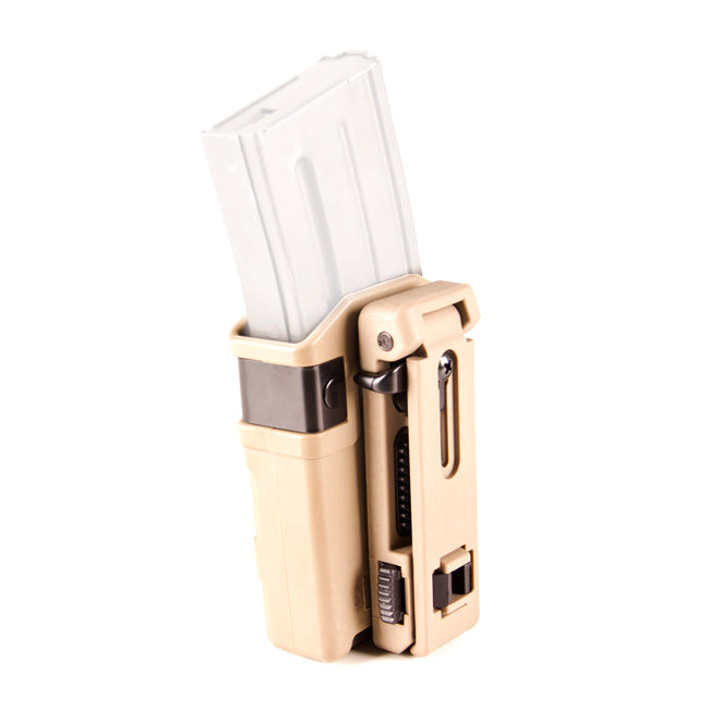 ESP Rotary Plastic Magazine Pouch MH-14-M16 cal. 5.56 for M16/M4/AR15 NATO Standard 5.56, Khaki