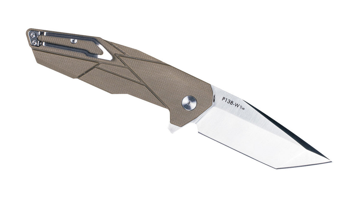 Ruike P138 Folding Knife, Sand