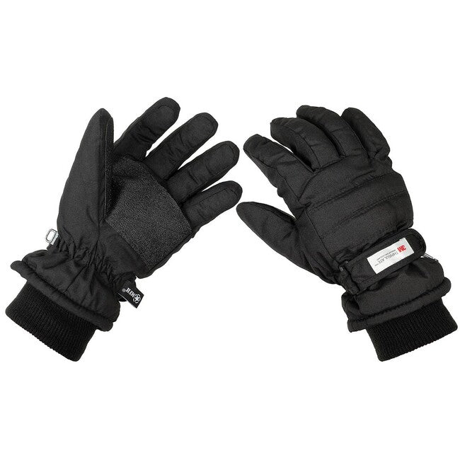 MFH Gloves with 3M™ Thinsulate™ Insulation, Black