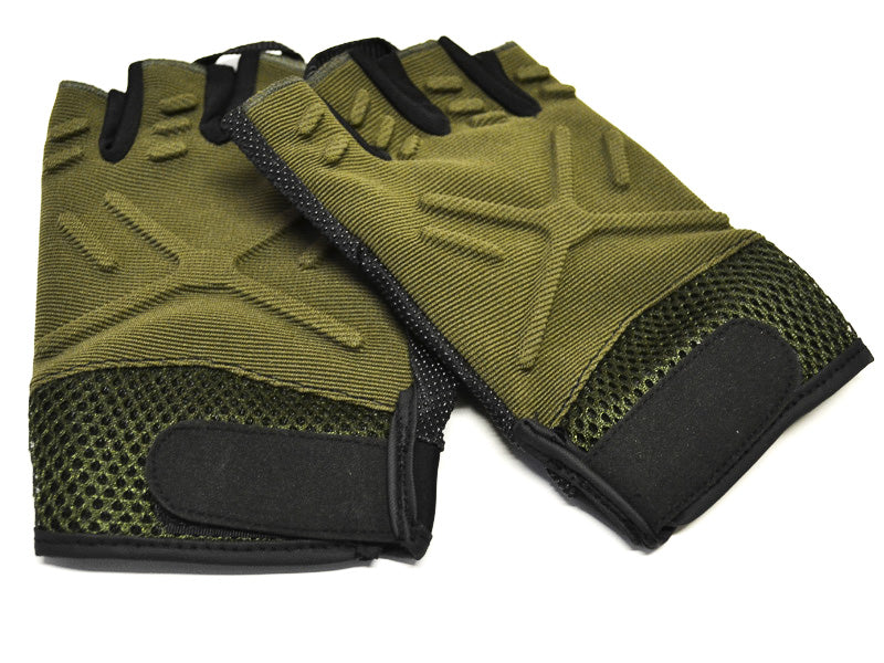 O&T Natur Fingerless Gloves, Olive