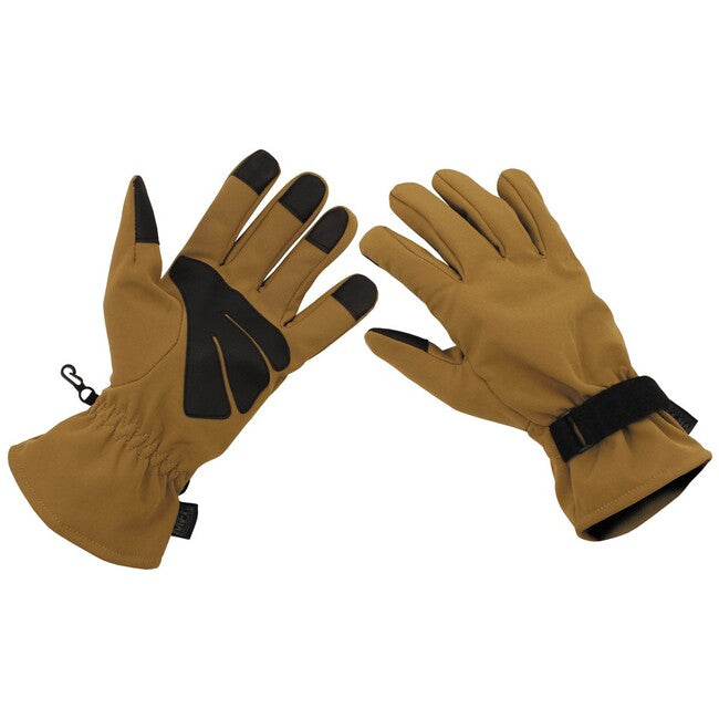 MFH Professional Softshell Gloves, Coyote Tan